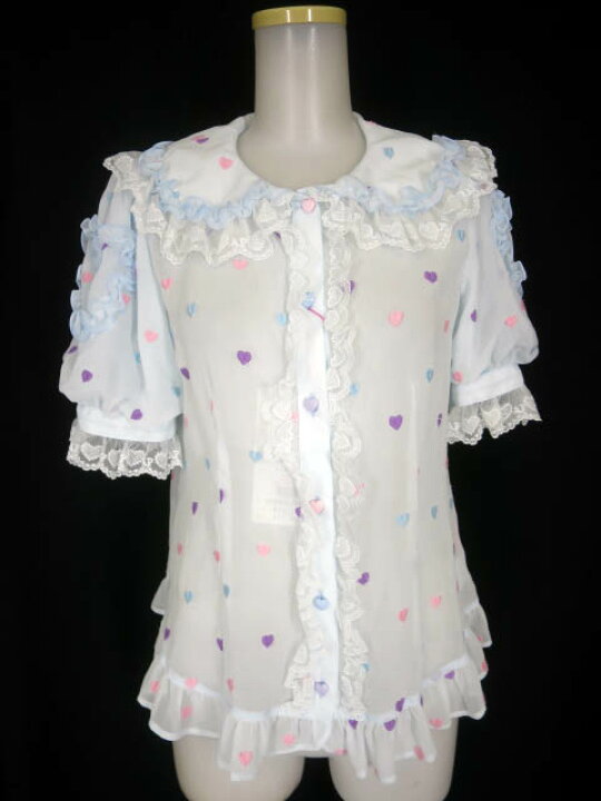 楽天市場】Angelic Pretty / Candy Petit Heart丸襟ブラウス アンジェ  