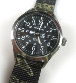 【中古】 HYSTERIC GLAMOUR × TIMEX / 迷彩柄バンド 腕時計 ヒステリックグラマー タイメックス コラボ B59419_2402