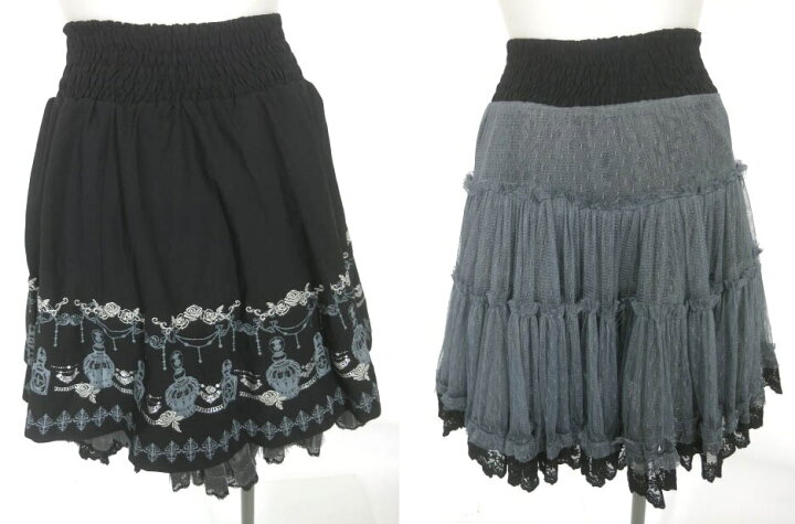 楽天市場】【中古】 OZZ ONESTE / 香水瓶プリントリバーシブルスカート  
