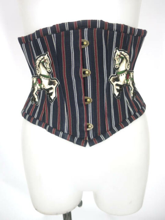 楽天市場】【中古】 abilletage / レジメンタルストライプ 木馬ミニ 