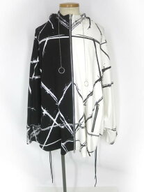 【中古】 CIVARIZE / NOVESSELバイカラーポンチョジップパーカー シヴァーライズ B60420_2403