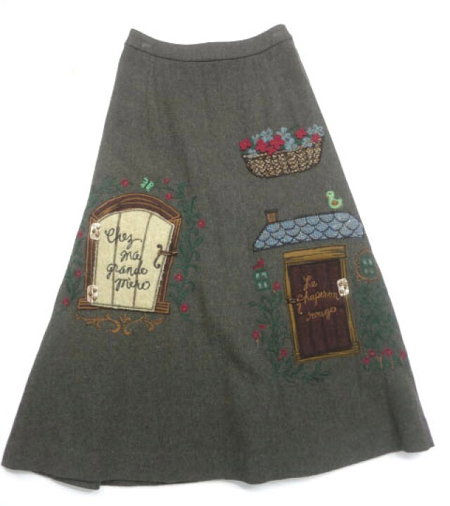 楽天市場】【中古】 Jane Marple / 赤ずきんアップリケ刺繍スカート 