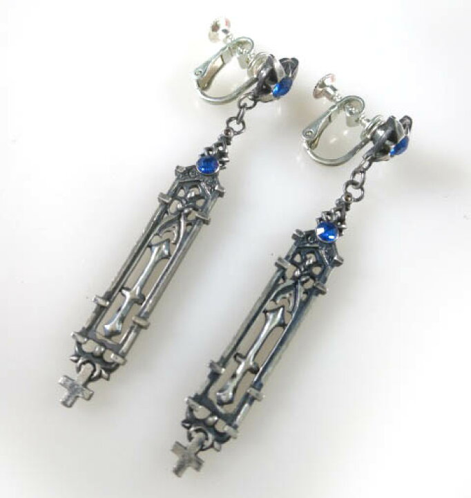 Moitieクロスシルバーリング青 - リング・指輪 