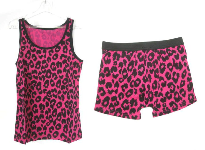 楽天市場】SEXY DYNAMITE / ヒョウ柄タンクトップ＆ボクサーショーツ  