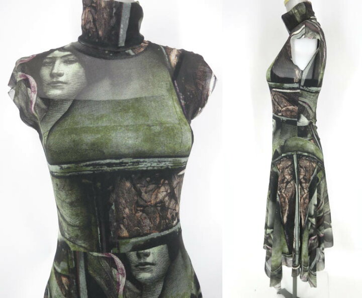 楽天市場】【中古】 Jean Paul GAULTIER FEMME / 絵画柄パワーネット 