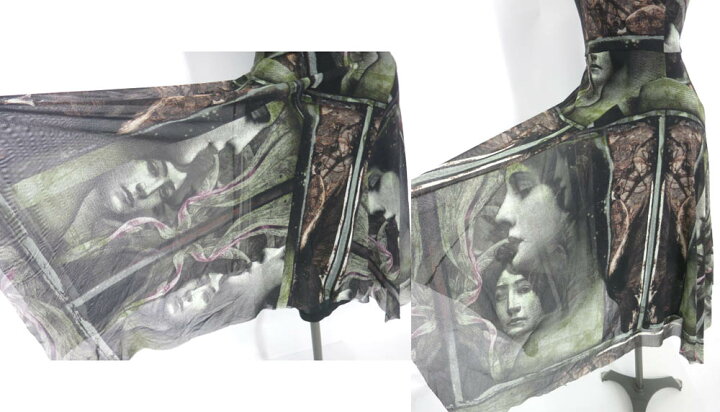 楽天市場】【中古】 Jean Paul GAULTIER FEMME / 絵画柄パワーネット 