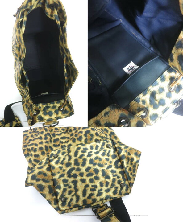 楽天市場】【中古】 JPG / レオパード柄ボクサーバッグ ジページェ by 