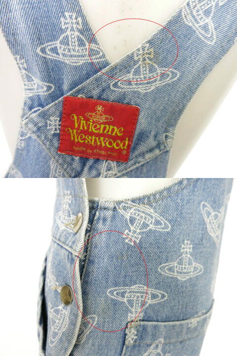 楽天市場】【中古】 Vivienne Westwood / オーブ柄デニムサロペット 