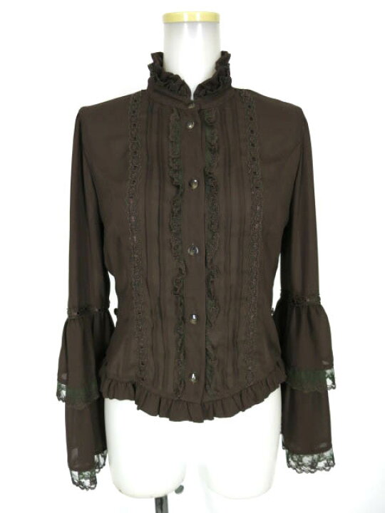 楽天市場】【中古】 Innocent World / スタンドカラー姫袖ブラウス  