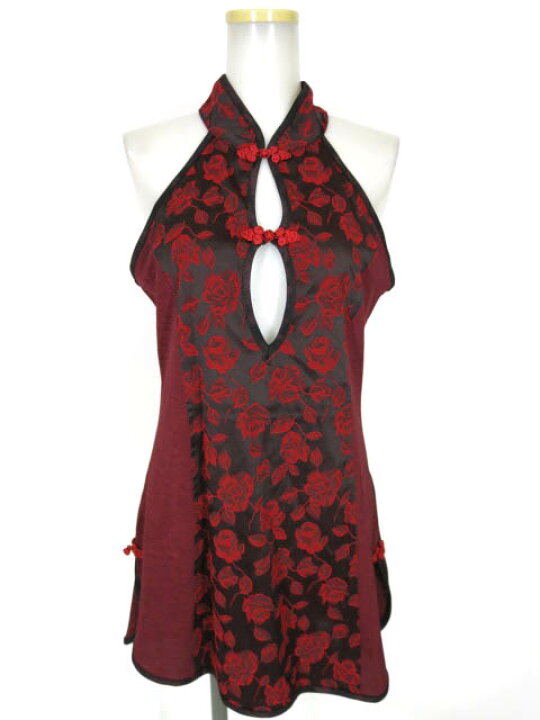 Qutie Frash チャイナワンピース チュニック レッド 