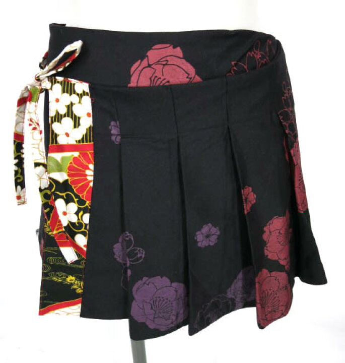 楽天市場】gouk / 和柄ミニ巻きスカート ゴウク B64094_2410 : Tokyo  