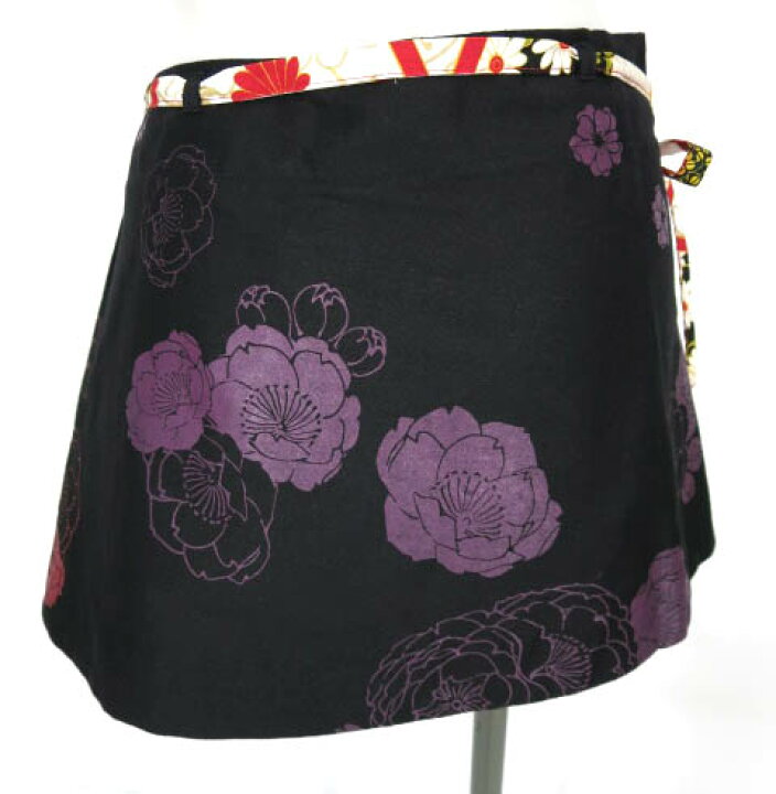 楽天市場】gouk / 和柄ミニ巻きスカート ゴウク B64094_2410 : Tokyo  