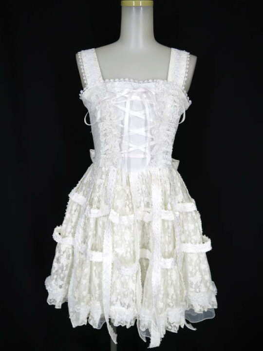ドレス h.naoto 鳥籠 White Rose Bird Cage Dress