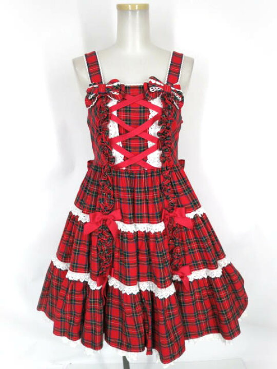 楽天市場】【中古】 Angelic Pretty / タータンチェック肩リボン  