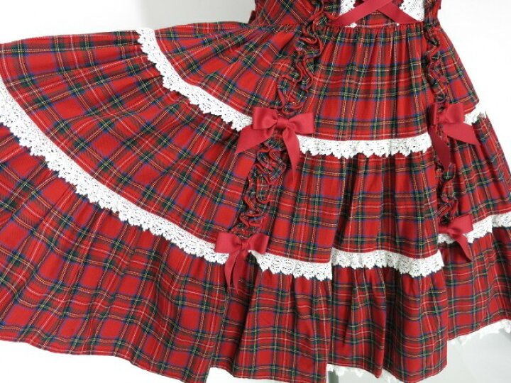 楽天市場】【中古】 Angelic Pretty / タータンチェック肩リボン 