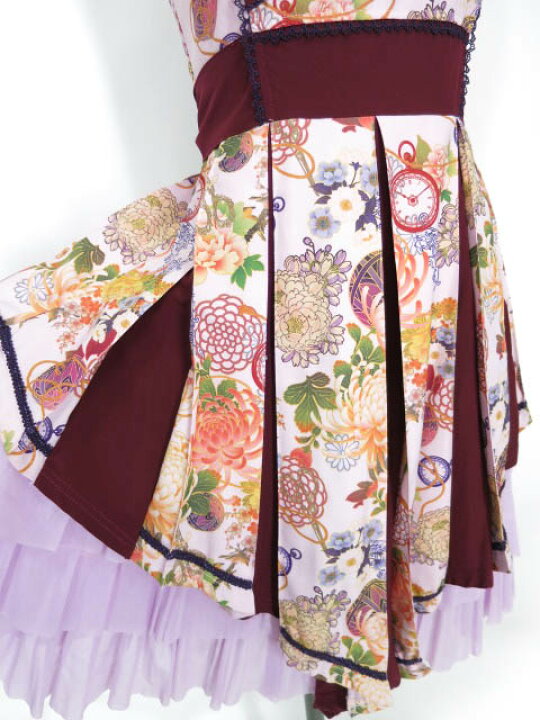 楽天市場】【中古】 OZZ ONESTE / 和チャイナ柄ジャンパースカート 