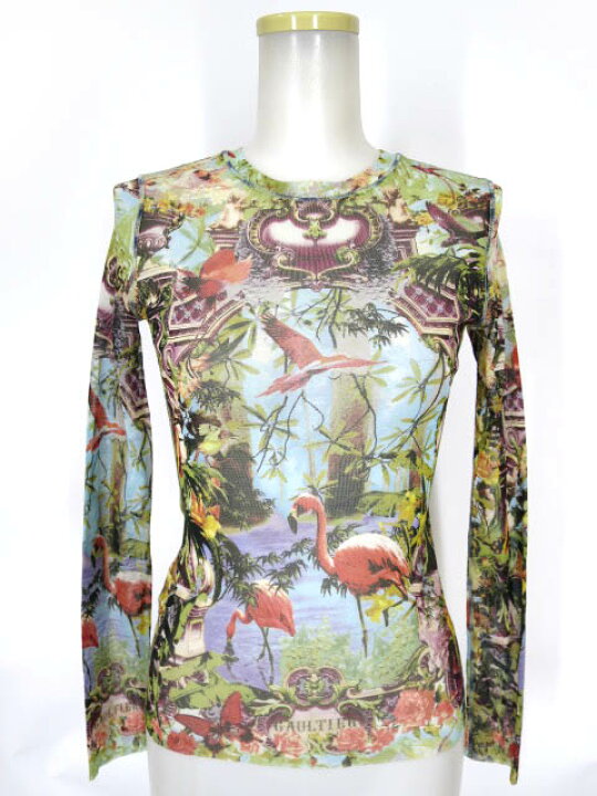 楽天市場】【中古】 Jean Paul GAULTIER FEMME / 楽園柄パワーネット 