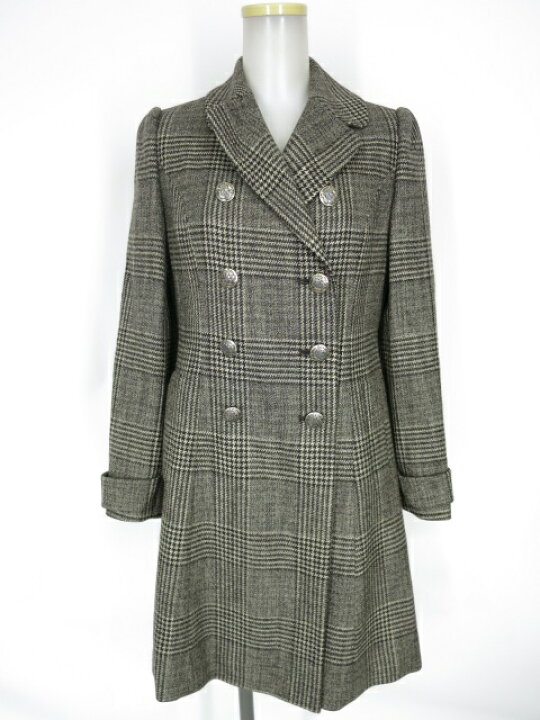 楽天市場】【中古】 Jane Marple / グレンチェックダブルコート 