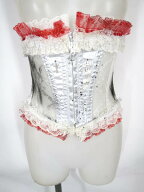 Dangerous nude / 汚し加工レースコルセット デンジャラスヌード ゴシック ホラー ハロウィン B67802_2608