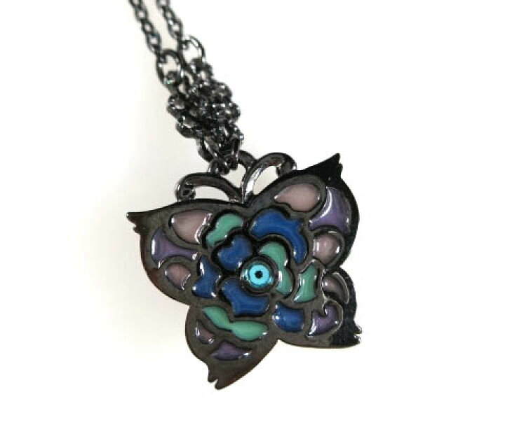 楽天市場】【中古】 ANNA SUI / バタフライモチーフ2連ネックレス 