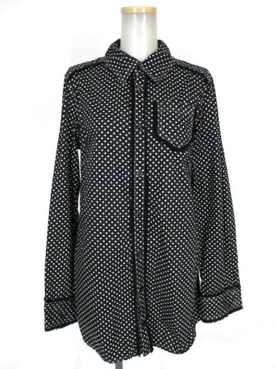 楽天市場】【中古】 ALGONQUINS / バックプリントドット柄シャツ 
