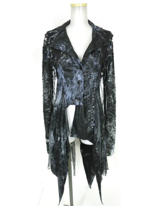 楽天市場】【中古】 DARK RED RUM H.jelly / ペンキ柄ロングジャケット