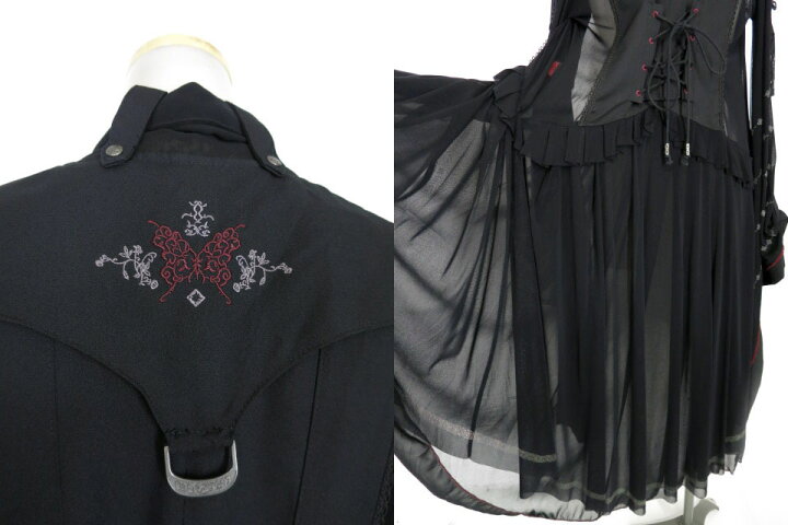 楽天市場】【中古】 OZZ ONESTE / 肩出しメッシュチュール切替着物袖 