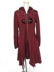 【中古】 OZZ ONESTE / フード付きコートワンピース オッズオン オッズオネスト Ozz On ロングカーディガン B72455_2601