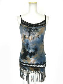 【中古】 Ozz Croce / タイダイ柄 裾フリンジキャミソール オッズオン オッズクローチェ Ozz On B72717_2601