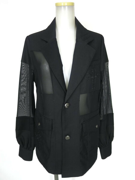 【中古】 ozz conte / メッシュ切替テーラードジャケット オッズコンテ Ozz On オッズオン  B74428_2605