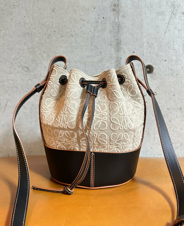 楽天市場】【中古】LOEWE バルーンバッグ スモールアナグラム パケツ型  