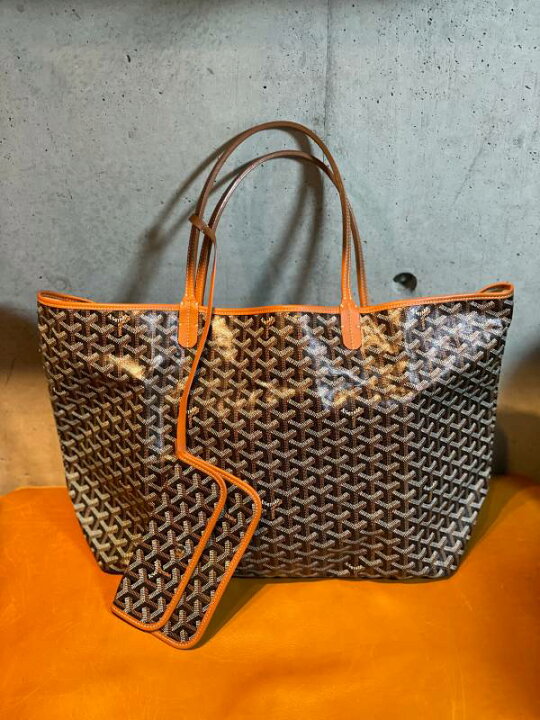楽天市場】【中古】GOYARD ゴヤール サンルイ ブラック トートバッグ 