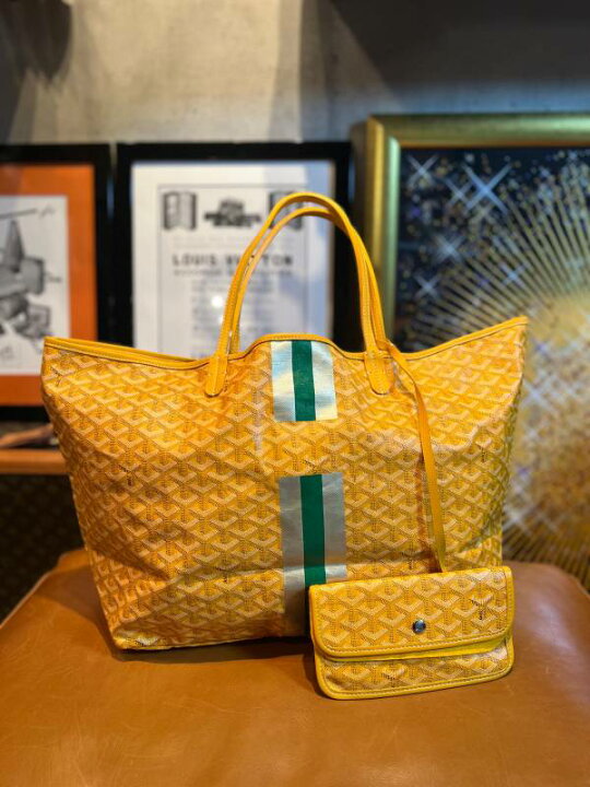 楽天市場】【中古】Goyard ゴヤール サンルイGM イエロー ライン 