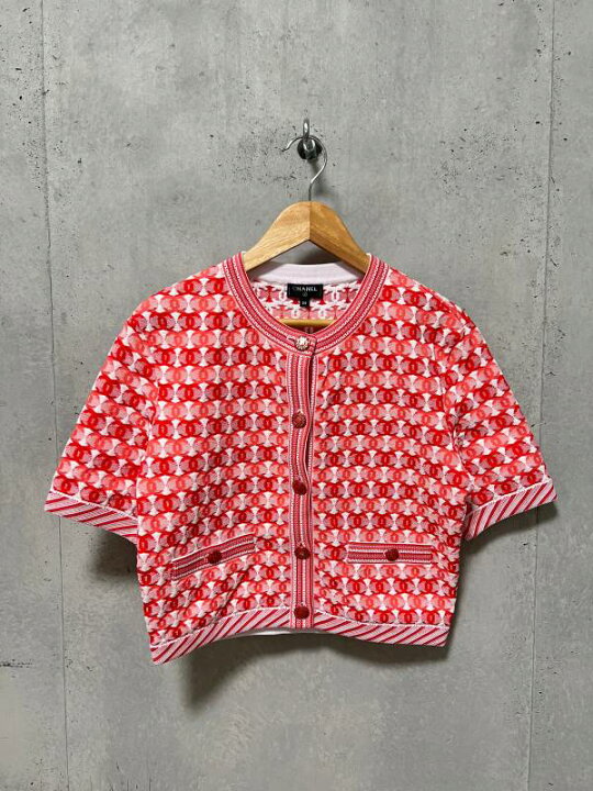 楽天市場】【中古】CHANEL シャネル 半袖 カーディガン ココマーク RUE 