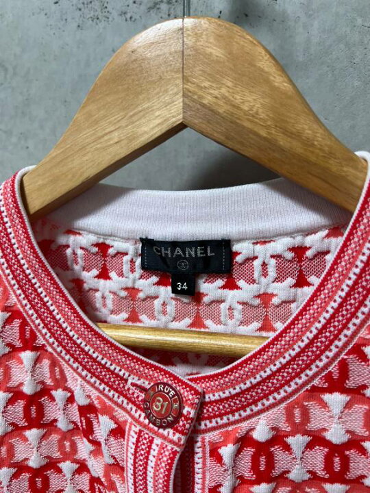 楽天市場】【中古】CHANEL シャネル 半袖 カーディガン ココマーク RUE 