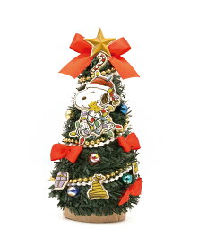 クリスマスツリー 【SN00115】 ミニデコレーションツリー 　　 　スヌーピー パーティー 13cm