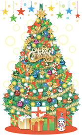 タペストリー【XS01082】クリスマスタペストリー パーティーツリー W90cm×H150cm