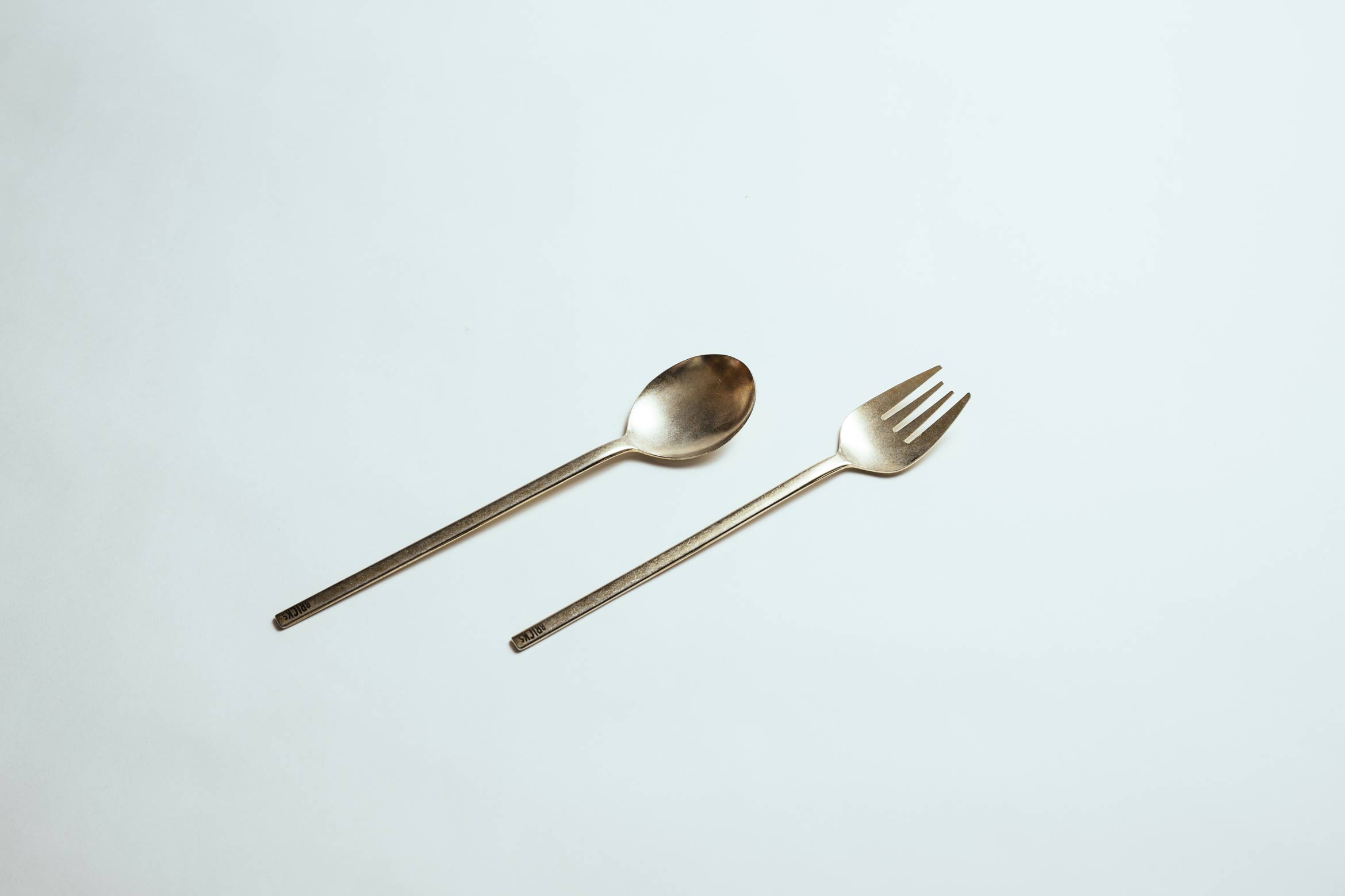 BRICKS ブリックス カトラリー スプーンとフォーク セット (ゴールド) Spoon and Fork Set (Gold) おしゃれ