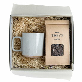 オーガニック コーヒー豆 150g x HASAMI PORCELAIN クリア Mug コラボ 波佐見焼 マグカップ と TOKYO COFFEE の ギフトボックス コーヒー ギフトセット 珈琲豆 オーガニックコーヒー 豆 コーヒーギフトセット マグ おしゃれ オシャレ コーヒー好き ギフト プレゼント 贈り物