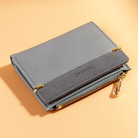 【全品送料無料】財布 色:Blue コインケース カードケース ウォレット ミニ財布 二つ折り 多機能