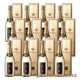 フェリスタス 金箔スパークリングワイン x12本 【ギフトボックス付】 【ケース売】 送料別 父の日 2024 プレゼント 酒 ギフト