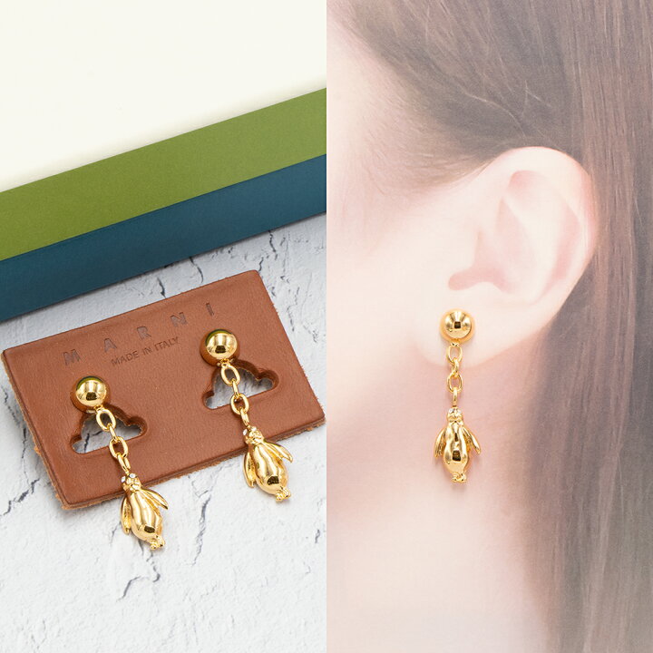 楽天市場】【アウトレット】マルニ MARNI ピアス ゴールド ORMV0477A0  