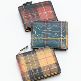 【2024年春夏新作】コムデギャルソン COMME des GARCONS ラウンドファスナー財布(小銭入れ) レンチキュラータータン LENTICULAR TARTAN SA7100LT [2024SS]