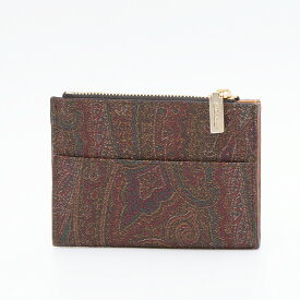 【ハッピープライス】エトロ ETRO コインケース カードケース ブラウン/ペイズリー PAISLEY WALLET 0N497 8210 0600 BROWN [2023SS]