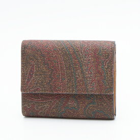 【ハッピープライス】エトロ ETRO 2つ折り財布(小銭入れ付き) ブラウン/ペイズリー PAISLEY WALLET 0H796 8210 0600 BROWN [2023SS]