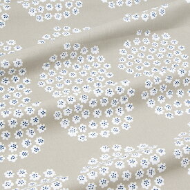 マリメッコ marimekko 生地 ファブリック Puketti Cotton Fabric プケッティコットンファブリック (850 ベージュ×ブルーホワイト) 050628 850 北欧 フィンランド [2024SS]