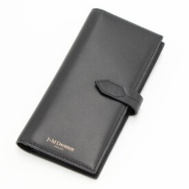 J&M DAVIDSON ジェイアンドエムデヴィッドソン 2つ折り長財布(小銭入れ付き) ブラック LOSANGE LONG FOLD WALLET ロサンジ ロング フォルド ウォレット SLLF-0XX-SCXX TBB-999G BLACK [2022AW]