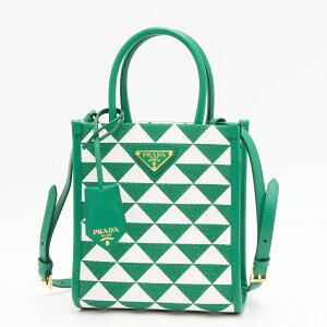 yAEgbgzv_ PRADA V_[obO(2WAYdl) }S/zCg 1BA355 2FKL F073R OOM TRIANGOLO JACQUARD MANGO+BIANCO [2023AW]