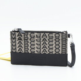 【ハッピープライス】マークジェイコブス MARC JACOBS カードケース ミニ財布 ベージュマルチ THE TOP ZIP WRISTLET WALLET S182M12FA22 261 BEIGE MULTI [2023SS]