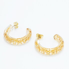 【ハッピープライス】マークジェイコブス MARC JACOBS ピアス クリア/ゴールド THE MONOGRAM HOOPS ザ モノグラム フープ J207M01PF22 977 [2023SS]